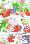  anal_insertion anal_penetration argon_vile balls banette black_eyes blue_eyes butt charmeleon comic cum cumshot dildo double_dildo duo english_text erection feral feral_on_feral fire frottage gay green_body grovyle insertion interspecies lol_comments male nintendo orange_body orgasm penetration penis pok&#233;mon pok&eacute;mon precum presenting purple_body sex_toy text video_games 