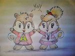  alvin_seville brittany_miller chipettes chipmunk cute female male mammal rodent 