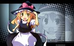  bangs blonde_hair highres kirisame_marisa solo togashi_yuu touhou wallpaper 