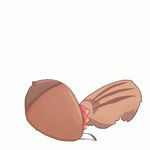  acorn animal_ears animated animated_gif ear_twitch kobayakawa_yutaka lowres lucky_star pun ryouou_school_uniform sakuramori_sumomo school_uniform serafuku solo squirrel tail 