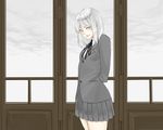  blue_eyes jormungand koko_hekmatyar lips school_uniform short_hair skirt solo torisoboro younger 