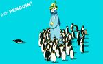  1boy bird kouki_(pokemon) penguin piplup piplup_(cosplay) pokemon turtwig 