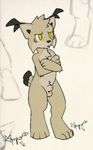 cub cute feline flat_chested grumpy lynx male mammal nude penis samkin sheath tom tom_(samkin) yellow_eyes young 