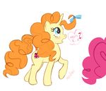  cutie_mark duo equine female feral friendship_is_magic horn horse ipan mammal mewpony my_little_pony pinkie_pie_(mlp) plain_background pony unicorn white_background 