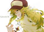  bad_id bad_pixiv_id baseball_cap english green_eyes green_hair hat jewelry long_hair male_focus n_(pokemon) necklace nicole_(usako) open_mouth pokemon pokemon_(game) pokemon_bw2 smile solo 