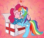  cutie_mark duo equine female feral friendship_is_magic horse kissing lesbian mammal my_little_pony overarrow pegasus pinkie_pie_(mlp) pony rainbow_dash_(mlp) surprise wings 