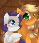  clasherz duo equine female feral friendship_is_magic horn horse mammal my_little_pony pony rarity_(mlp) unicorn 