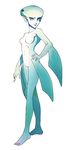  blue_eyes blue_skin breasts extra_eyes fish_girl hand_on_hip hosakan_no.2 medium_breasts monster_girl navel no_nipples nude pointy_ears princess_ruto smile solo standing the_legend_of_zelda the_legend_of_zelda:_ocarina_of_time webbed_feet zora 