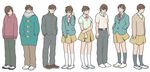  1girl age_progression androgynous brown_hair crossdressing dual_persona hourou_musuko reverse_trap short_hair takatsuki_yoshino 