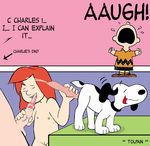 charlie_brown little_red_haired_girl peanuts snoopy tolpain 
