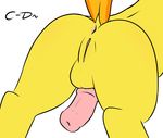  anus balls butt clopper-dude equine feral friendship_is_magic fur herm horse intersex mammal my_little_pony penis plain_background pony pussy solo spitfire spitfire_(mlp) white_background wonderbolts_(mlp) yellow_fur 