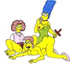  helen_lovejoy marge_simpson maude_flanders the_simpsons xiro 