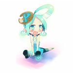  aqua_eyes aqua_hair blush kanikama lowres pixiv pixiv-tan solo 