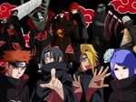  6+boys :p akatsuki_(naruto) akatsuki_uniform amegakure_symbol angry artist_request black_hair blonde_hair blue_eyes blue_hair cloak collage colorized deidara ear_piercing everyone flower forehead_protector goggles hair_flower hair_ornament hair_over_one_eye hidan high_ponytail hoshigaki_kisame huge_weapon iwagakure_symbol jewelry kakuzu kishimoto_masashi konan konohagakure_symbol lip_piercing mask multiple_boys naruto naruto_(series) naruto_shippuuden ninja nose_piercing orange_hair pain_(naruto) piercing red_eyes red_hair ring rose sasori scythe sharingan silver_hair spiked_hair sword takigakure_symbol third-party_edit tobi tongue tongue_out uchiha_itachi uchiha_obito weapon white_skin zetsu 