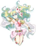  bad_id bad_pixiv_id cloud_hair curly_hair jewelry jumping long_hair multicolored_hair nia_teppelin smile solo tengen_toppa_gurren_lagann yoshi_92 