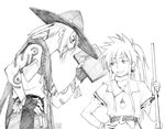  1girl arche_klein artist_request book greyscale hat klarth_lester monochrome tales_of_(series) tales_of_phantasia 