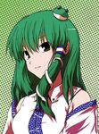  bangs green_hair kochiya_sanae lowres solo touhou tsuyadashi_shuuji 