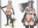  armor axe knight thighhighs weapon 