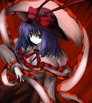  bad_id bad_pixiv_id hat nagae_iku purple_hair ribbon shawl solo touhou wasabi_karasi 