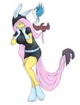  anthro anthrofied avian big_breasts bird blue_eyes blue_jay breasts burgerphile clothing equine female fluttershy_(mlp) friendship_is_magic fur gloves hair horse mammal my_little_pony outfit pink_hair plain_background pony scared white_background yellow_fur 