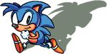  anthro blue_hair gloves green_eyes hair hedgehog male plain_background sega shadow sonic_(series) sonic_the_hedgehog 