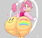  &lt;3 2019 anthro big_butt boon_(vimhomeless) bulge butt clothing equine eyelashes girly gloves hi_res horn huge_butt lipstick looking_back makeup male mammal pants smile solo thick_thighs unicorn vimhomeless voluptuous wide_hips yellow_lipstick 