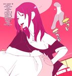  anal anal_fingering drunk femdom fingering hanuki_ryouko hard_translated jewelry long_tongue mole necklace ogata_mamimi prostate_milking saliva text tongue translated yojouhan_shinwa_taikei 