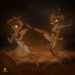  anthro antlers atlasfield bambi bambi(movie) cervine deer disney fight hooves horn kick male nude sheath 