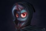  alicorn_amulet cloak clothing equine female feral friendship_is_magic glowing_eyes horn looking_at_viewer mammal my_little_pony portrait red_eyes solo trixie_(mlp) turbosolid unicorn 
