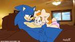  amber_eyes anthro aval0nx balls blue_hair butt butt_grab cream_the_rabbit cub erection female green_eyes hair hedgehog imminent_sex lagomorph male mammal navel nipples nude penis rabbit sega smile sonic_(series) sonic_the_hedgehog young 