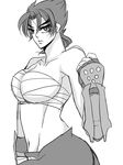  breasts genderswap gloves highres kazama_jin short_hair solo tekken 