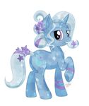  crystal_pony_(mlp) cutie_mark dragongirl983 equine female feral friendship_is_magic fur hair horn horse looking_at_viewer mammal mane my_little_pony plain_background pony purple_eyes solo trixie trixie_(mlp) unicorn 