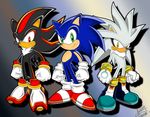  amber_eyes anthro black blue_hair gloves green_eyes hair hedgehog male red_eyes sega shadow_the_hedgehog silver_the_hedgehog sonic_(series) sonic_the_hedgehog white yellow_eyes 