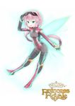  bad_id bad_pixiv_id bodysuit copyright_name fairy green_eyes heart highres navel nightmare_cat open_mouth peter_pan_(disney) pink_hair pointy_ears princess_royale solo tinker_bell_(disney) visor white_background wings 