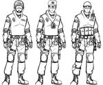  armor glasses gloves greyscale hat helmet maniacykt monochrome multiple_boys police police_uniform russia self_upload sketch uniform weapon 