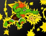  blanka capcom death_battle! electricity fight male nintendo pikachu pok&#233;mon pok&eacute;mon street_fighter unknown_artist video_games 