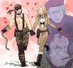  3boys 50yen :d ^_^ ammunition_pouch anger_vein beard belt big_boss biting black_gloves blonde_hair blush boots breasts brown_hair camouflage camouflage_legwear cleavage closed_eyes crying crying_with_eyes_open eva_(mgs) eyepatch facial_hair gloves goggles goggles_around_neck grass hat headband headset heart holding holding_hands holster jealous leg_up lip_biting load_bearing_equipment long_hair medium_breasts metal_gear_(series) metal_gear_solid_3 multiple_boys muscle mustache naked_snake navel open_mouth pouch push-to-talk_device revolver_ocelot running scar shirtless smile snake spetsnaz stabo_harness streaming_tears tears the_end translation_request trembling 