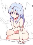  blue_eyes blue_hair breasts dragon_quest dragon_quest_iii long_hair nipples nude om_(nk2007) sage_(dq3) sitting small_breasts solo 