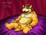  balls bed bedroom biceps bowser circumcised claws covers evo_t._rex happy horn humanoid_penis koopa male mario mario_bros muscles nintendo open_mouth pecs penis reptile satin_sheets scalie sharp_teeth shell smile solo spikes spread_legs spreading teeth tongue tongue_out turtle video_games 
