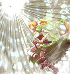  bad_id bad_pixiv_id banchii blonde_hair boots green_eyes highres leafa long_hair pointy_ears ponytail solo sword sword_art_online thighhighs weapon 