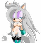  (series breasts eyelashes eyeshadow female gloves grey_hair greymelon hair hedgehog long_hair makeup mammal noccix plain_background sega smile solo sonic_(series) sonic_the_hedgehog venus_the_hedgehog 