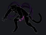  chalfon chimangetsu displacer_beast knot male monster nude penis purple_eyes solo tentacles 
