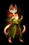  feline female fire grin invalid_tag katia_managan khajiit magic prequel robe spell the_elder_scrolls toshfish video_games 