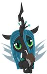  changeling equine female feral friendship_is_magic horse isegrim87 looking_at_viewer my_little_pony plain_background pony queen_chrysalis_(mlp) shake transparent_background wings 