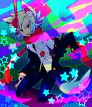  abstract animal_ears bad_id bad_pixiv_id blush fangs fubuki_atsuya inazuma_eleven inazuma_eleven_(series) komusun male_focus solo tail 