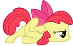  alpha_channel amber_eyes animated apple_bloom_(mlp) blinking box crunchnugget cub equine female feral friendship_is_magic hair horse mammal my_little_pony plain_background pony red_hair scoot solo transparent_background young 