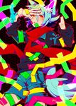  abstract animal_ears bad_id bad_pixiv_id blue_hair blush drooling fubuki_atsuya gloves inazuma_eleven inazuma_eleven_(series) komusun male_focus open_mouth orange_eyes saliva solo tail 