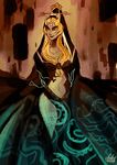  dark_skin ella_kurki hair_ornament long_hair midna midna_(true) neon_trim orange_hair red_eyes smile solo spoilers the_legend_of_zelda the_legend_of_zelda:_twilight_princess 