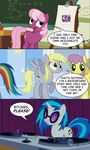  cutie_mark derpy_hooves_(mlp) dialog english_text equine female feral friendship_is_magic hair horn horse mammal my_little_pony pegasus pony rainbow_dash_(mlp) smile text two_tone_hair unicorn vinyl_scratch_(mlp) wings 