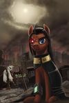  city cloak cyborg equine fallout_equestria female feral friendship_is_magic gilda_(mlp) gryphon horse male mammal my_little_pony pony rublegun 